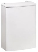 Cestino 19x26,5 cm acciaio inossidabile/bianco