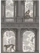 Cole & Son Carta da parati Procuratie con Vista - Soot & Snow
