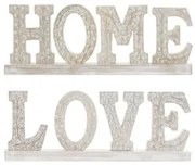 Statua Decorativa DKD Home Decor Bianco Decapaggio 40,5 x 5 x 15 cm (2 Unità)