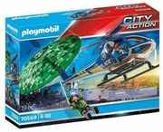 Playset  City Action Police helicopter: Parachute Chase Playmobil 70569 (19 pcs)