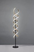 Lampada da terra sequence led spirale metallo ottone  e nero 441810208