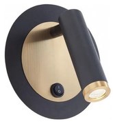 Redo 01-3090 - Luce Spot da parete a LED CLOSER LED/6W/230V nero