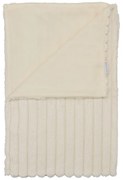 Coperta color crema in micropile 130x170 cm Cosy Ribbed – Catherine Lansfield