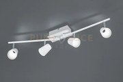 Narcos barra 4 spots led 13w 1200lm, 3000k bianca con diffusore c...
