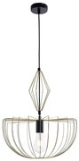 Lampadario a sospensione con filo JASMINA 1xE27/20W/230V diametro 40 cm oro