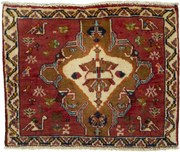 Shiraz Tappeto persiano 50 x 60 Rosso (Iran) Annodato A Mano