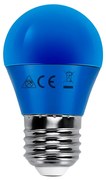 Lampadina Led E27 G45 a sfera 4W Blu Aigostar