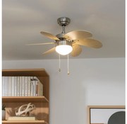 ZEVENTI - Ventilatore da soffitto FAMARA 1xE14/60W/230V beige