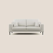 Uranio divano moderno lineare in Ecopelle impermeabile T04 bianco