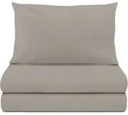 Completo letto 1 piazza e mezza cotone grigio New Cotton