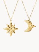 Set di 2 addobbi albero di Natale in oro 18 carati CC