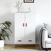 Credenza bianca 69,5x31x115 cm in legno multistrato