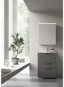 Mobile da bagno sotto lavabo SENSEA Neo  laccato lucido L 60 x H 84 x P 48 cm 3 cassetti, lavabo non incluso