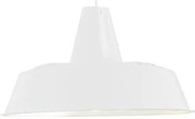 Lampadario Industriale Duna bianco paralume bianco E27 Ø35cm LUMICOM