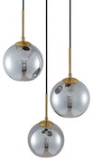 Lindby - Jurian 3 Lampada a Sospensione Bronze/Smoke Lindby