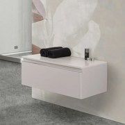 Cassettone sospeso bagno 80 cm grigio perla opaco   Iside