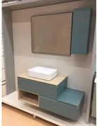 Pensile bagno colore su ordinazione, 1 anta apertura da destra P 22 x L 25 x H 70 cm
