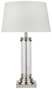 Lampada Da Scrivania Contemporanea Pedestal Acciaio Argento 1 Luce E27