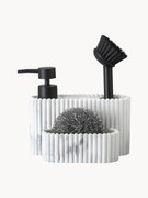 Set dosatore di sapone con spazzola e spugna Holy 3 pz
