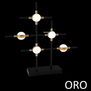 Lampada da tavolo 5 elementi  molecular mt18001067-5agol oro