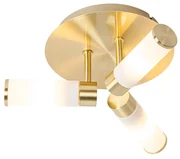 Plafoniera moderna per bagno in ottone 3 luci IP44 - Bath
