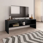 Mobile Porta TV Nero 100x35,5x45 cm in Legno Multistrato