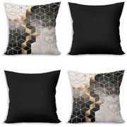 Federe in set da 4 43x43 cm Optic - Minimalist Cushion Covers