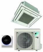 Climatizzatore Condizionatore Daikin a Cassetta Fully Flat 21000 btu FFA60A9 R-32 Wi-Fi Optional con Griglia Bianca Inclusa Classe a+/a+ - Garanzia