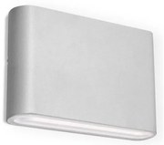 LED2 - Lampada da parete per esterni FLAT 2xLED/3W/230V IP65 bianco