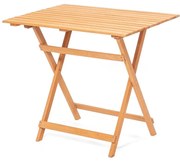 Tavolo da giardino 80x60 cm faggio