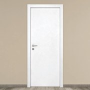 Porta interna a battente Side in MDF colore bianco, L 80 x H 210 cm, apertura reversibile
