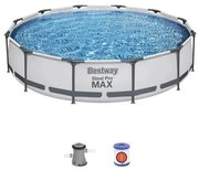 Piscina Fuori Terra Rotonda Bestway 56416 Steel Pro Max 366x76h cm