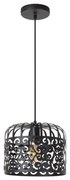 Rabalux 2156 - Lampadario ALESSANDRA 1xE27/60W/230V nero