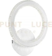 Applique a parete led bryant bianca 19w 2040lm 3000k 26x17x30cm dif...