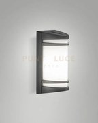 Pix applique grigio scuro da esterno 1 luce attacco e27 ip54