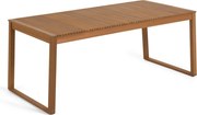 Kave Home - Tavolo da esterno Emili in legno massello di acacia 180 x 90 cm FSC 100%