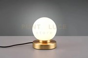 Prinz ii lampada ottone satinato e sfera bianca  h 15cm 1 luce atta...