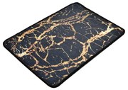 Tappetino da bagno nero/oro 60x40 cm Goldes - Foutastic