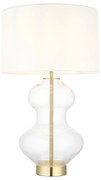 Endon 99110 - Lampada da tavolo dimmerabile KELDA 1xE27/10W/230V bianco/oro