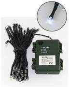 Catena LED natalizia da esterno 100xLED/2 funzioni/3xAA 10,8m IP44 bianco freddo