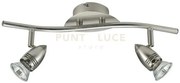 Spot led sunny nickel 2xgu10 led 5w 400lm 2700k 13x9x16cm spot-sunny-2