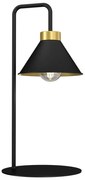 Lampada da tavolo DEMET 1xE27/15W/230V nero/oro