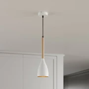 Luminex Sospensione Muza, 1 luce, bianco/oro