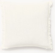 Copricuscino in lino con frange Luana