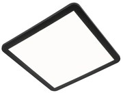 Plafoniera nera 40 cm LED dimmer 3 passi IP44 - Steve