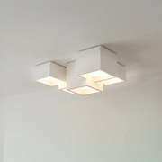 Applique da Soffitto in Gesso Pitturabile 5xGX53 - Serie ESSENZA