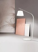 Piantana liana bianco 1 luce attacco e27 con paralume in tessuto