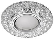 71095 - Plafoniera ELEGANT GLASS FIX 1xGU10/50W+LED/3W 4000K