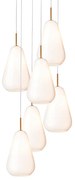 Anoli 6 Lampadario Nordic Gold/Opale - Nuura