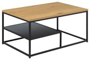 Tavolino da salotto CORA rovere/nero